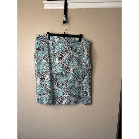 Liz Claiborne Women's Paisley Skirt, ‎ paisley skirt, womens knee length skirt - Picture 1 of 5